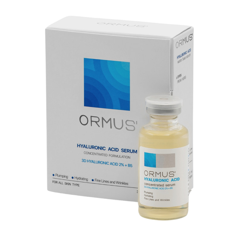 سرم پوست اورموس مدل هیالورونیک اسید 2 درصد و ب5 حجم 30 میلی لیتر