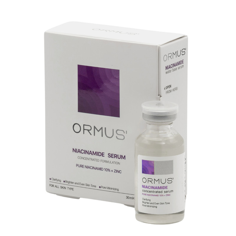سرم پوست اورموس مدل نیاسینامید و زینک حجم 30 میلی لیتر